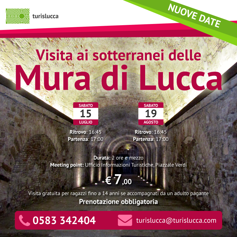 flyer - sotterrnaei delle Mura di Lucca