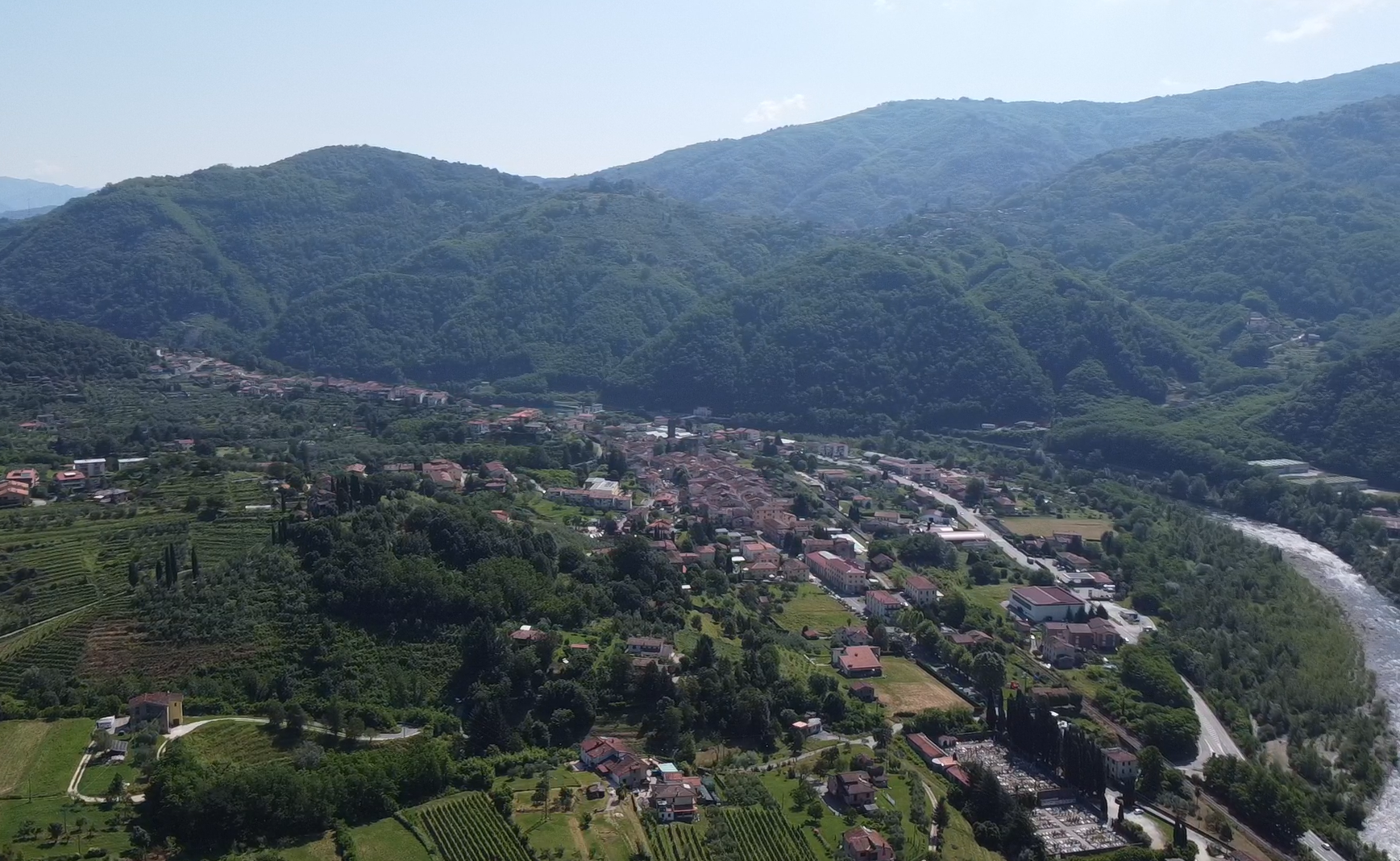 Borgo a Mozzano dall'alto